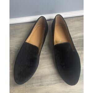 J. Crew Suede Loafers BLACK Size 10 Great Condition